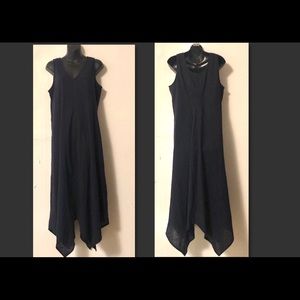 Soft Surroundings Asymmetrical Gauze Dress V-neck